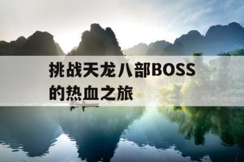 挑战天龙八部BOSS的热血之旅