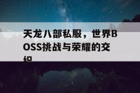 天龙八部私服，世界BOSS挑战与荣耀的交织