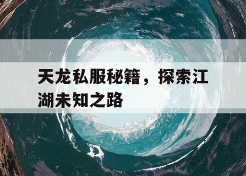 天龙私服秘籍，探索江湖未知之路