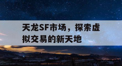 天龙SF市场，探索虚拟交易的新天地