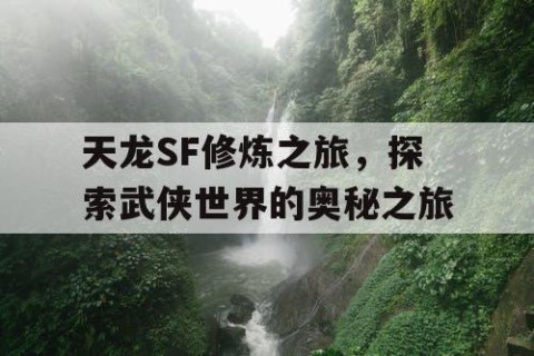 天龙SF修炼之旅，探索武侠世界的奥秘之旅