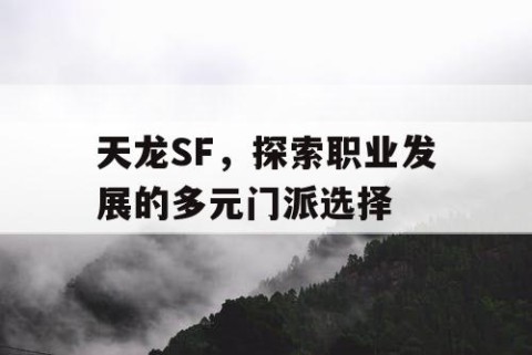 天龙SF，探索职业发展的多元门派选择