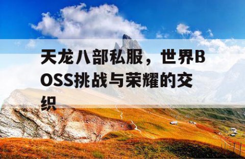 天龙八部私服，世界BOSS挑战与荣耀的交织