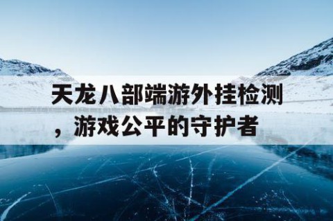 天龙八部端游外挂检测，游戏公平的守护者