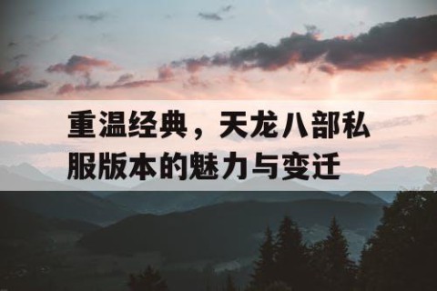 重温经典，天龙八部私服版本的魅力与变迁