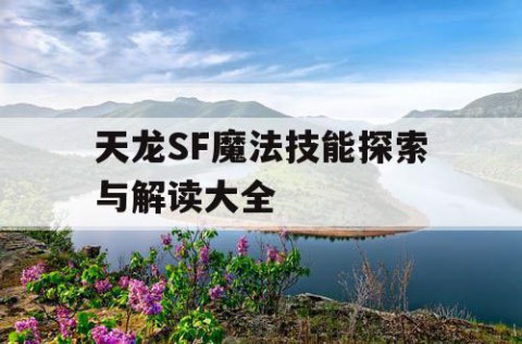 天龙SF魔法技能探索与解读大全