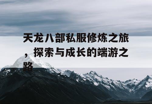 天龙八部私服修炼之旅，探索与成长的端游之路