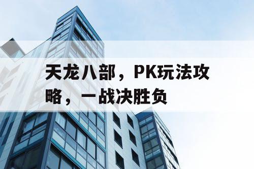 天龙八部，PK玩法攻略	，一战决胜负