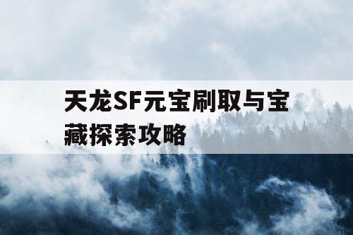 天龙SF元宝刷取与宝藏探索攻略