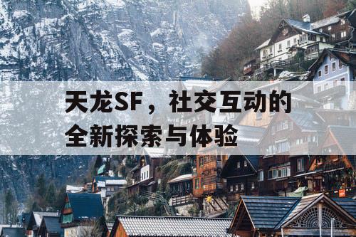 天龙SF，社交互动的全新探索与体验