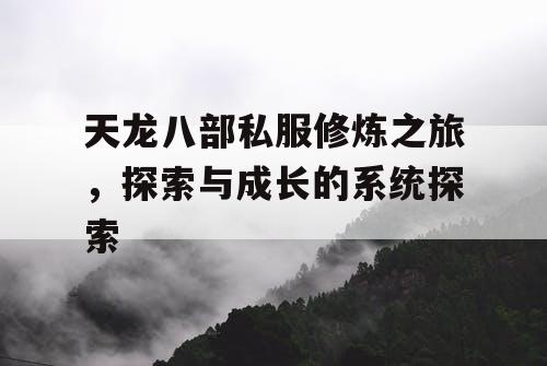 天龙八部私服修炼之旅，探索与成长的系统探索