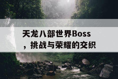 天龙八部世界Boss，挑战与荣耀的交织