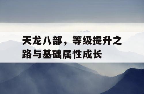 天龙八部，等级提升之路与基础属性成长