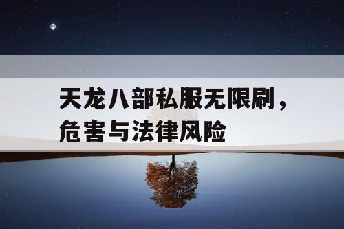 天龙八部私服无限刷，危害与法律风险