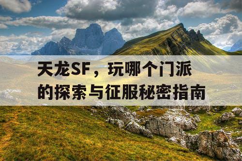 天龙SF，玩哪个门派的探索与征服秘密指南