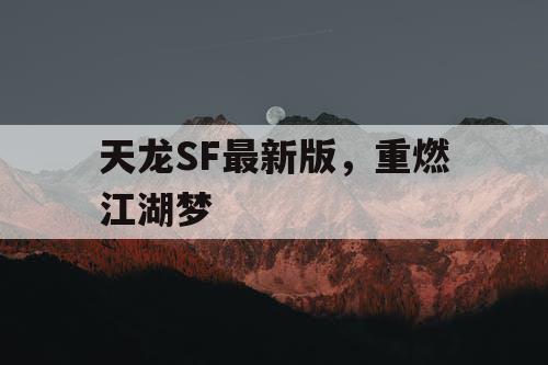 天龙SF最新版，重燃江湖梦