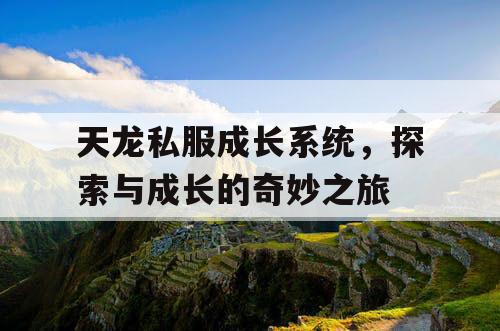 天龙私服成长系统，探索与成长的奇妙之旅