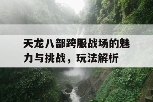 天龙八部跨服战场的魅力与挑战，玩法解析