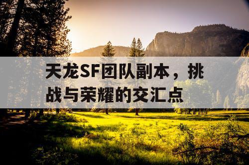 天龙SF团队副本，挑战与荣耀的交汇点