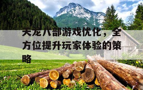 天龙八部游戏优化，全方位提升玩家体验的策略