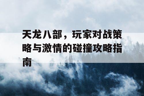 天龙八部，玩家对战策略与激情的碰撞攻略指南