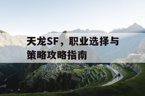 天龙SF，职业选择与策略攻略指南