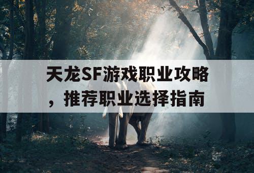 天龙SF游戏职业攻略，推荐职业选择指南