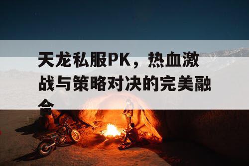 天龙私服PK，热血激战与策略对决的完美融合