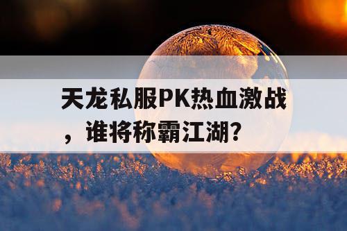 天龙私服PK热血激战，谁将称霸江湖？