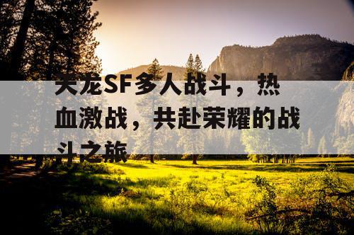 天龙SF多人战斗，热血激战，共赴荣耀的战斗之旅