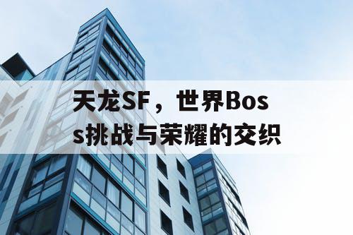 天龙SF，世界Boss挑战与荣耀的交织