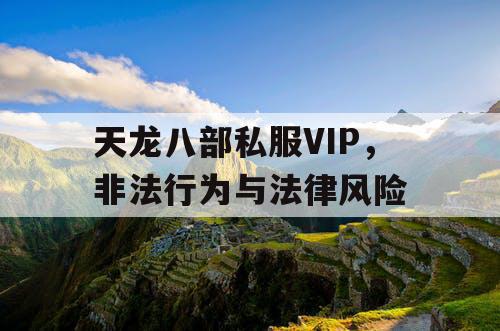 天龙八部私服VIP，非法行为与法律风险