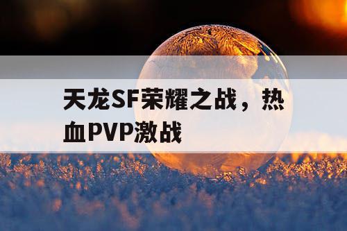 天龙SF荣耀之战，热血PVP激战