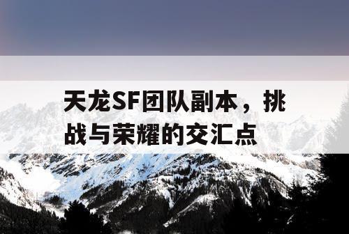 天龙SF团队副本，挑战与荣耀的交汇点