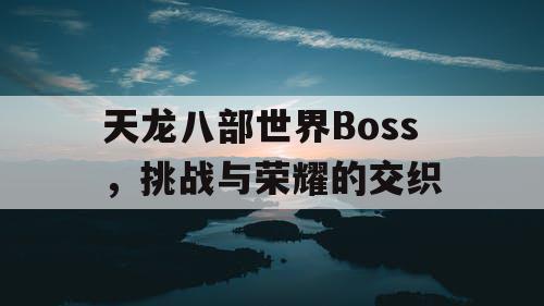 天龙八部世界Boss，挑战与荣耀的交织