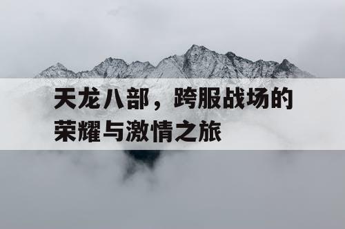 天龙八部，跨服战场的荣耀与激情之旅