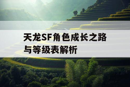 天龙SF角色成长之路与等级表解析